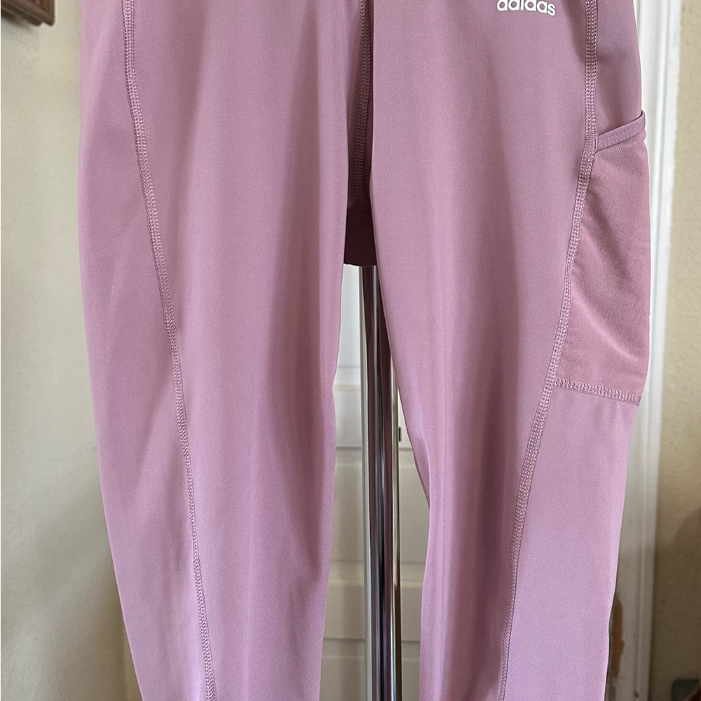 Adidas Women’s Pink Bottoms Mid Calf